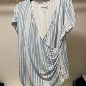 Torrid Blue Striped Tee